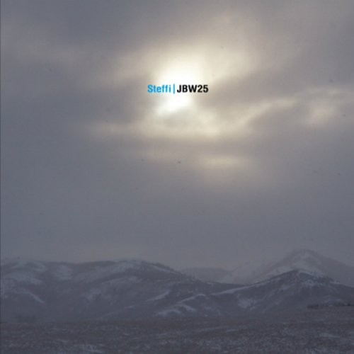 A snowy mountain landscape under a cloudy sky with the sun peeking through.