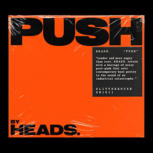 Sealed orange CD album cover with "PUSH" and "BY HEADS" in large black text.