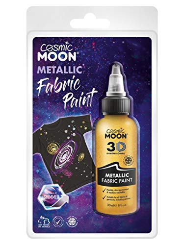 Cosmic Moon Metallic Fabric Paint Gold