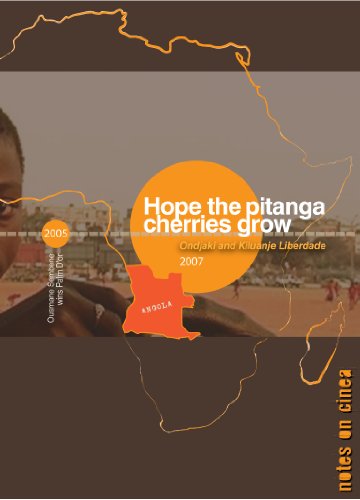 DVD cover for "Hope the Pitanga Cherries Grow" with map and text overlay.