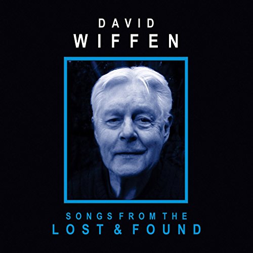 "Album cover with blue-toned portrait of David Wiffen on a black background."