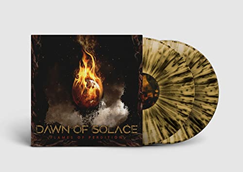 Dawn Of Solace - Flames Of Perdition (Gold / Black Splatter) [VINYL]