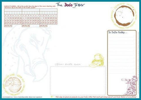 The Dodo Jotter Pad - A3 Desk Sized Jotter-Scribble-Doodle-to-do-List-Tear-off-Notepad