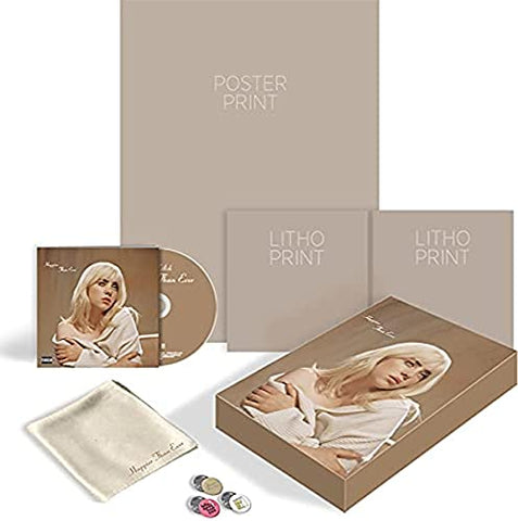 Billie Eilish - Happier Than Ever (Super Deluxe Edition) (incl. Poster, 2x Art Prints, Bandana + Pin Badges) [CD]