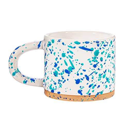 Sass & Belle Turquoise and Blue Splatterware Mug