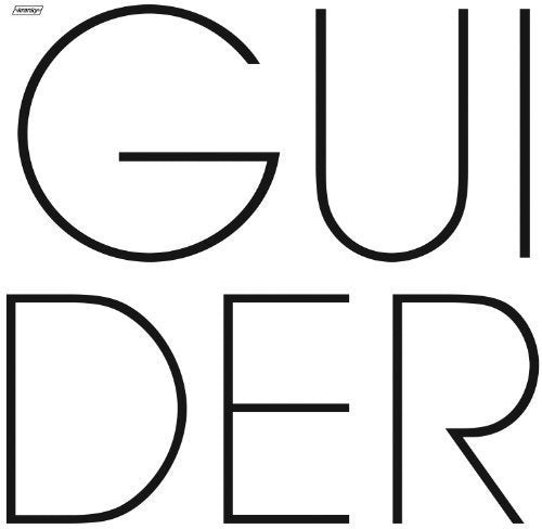 The image shows the word "Guider" in large black letters on a white background. Alt text: Black text "Guider" on white background.