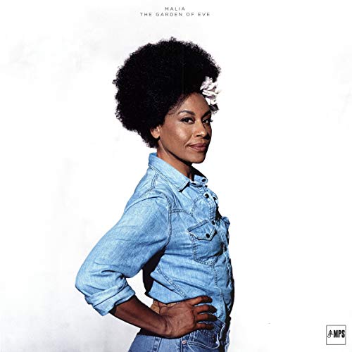 "Album cover featuring a woman with an afro and denim shirt."