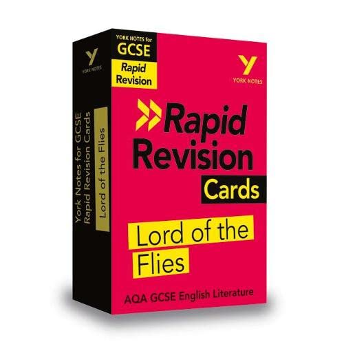 York Notes for AQA GCSE (9-1) Rapid Revision Cards: Lord of the Flies - Catch up, revise and be ready for 2021 assessments and 2022 exams: - catch up, ... ready for 2022 and 2023 assessments and exams