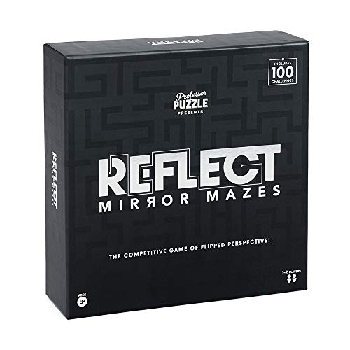 Professor PUZZLE Reflect - Mirror Maze. The competitive game of flipped perspective. Part of the Brain Training range