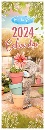 Me to You Photo Finish Tatty Teddy 2024 Slim Calendar, multicolour, 42 X 14CM