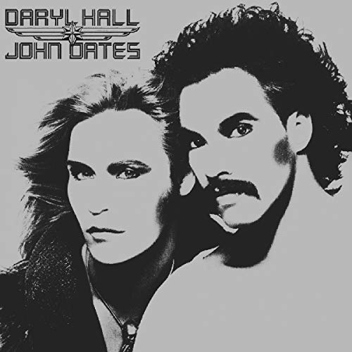 "Daryl Hall and John Oates album cover featuring black and white portraits of the duo."
