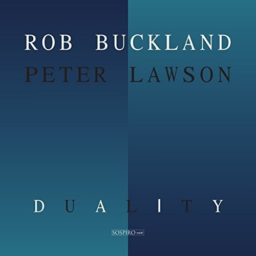 "CD cover with blue gradient background, white and black text, featuring artist names and title."