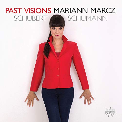 Album cover featuring a woman in red jacket and dark pants against a white background.