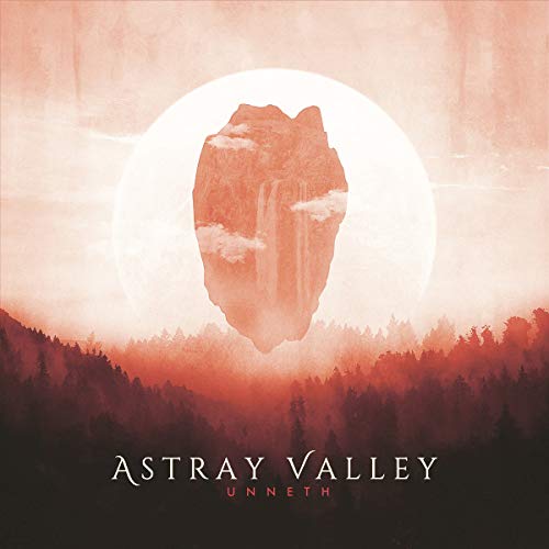 Album cover art: silhouette of trees, glowing cliff, and a large moon.