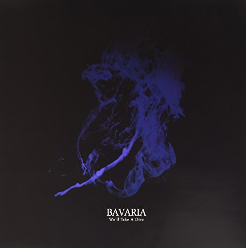 The vinyl album cover features a dark background with blue smoke and white text.