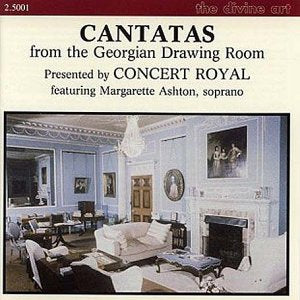A CD cover featuring a pale blue, ornate room with antique furniture.