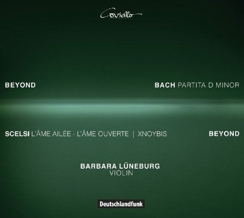 Dark green album cover with white text, featuring violinist Barbara Luneburg's name.