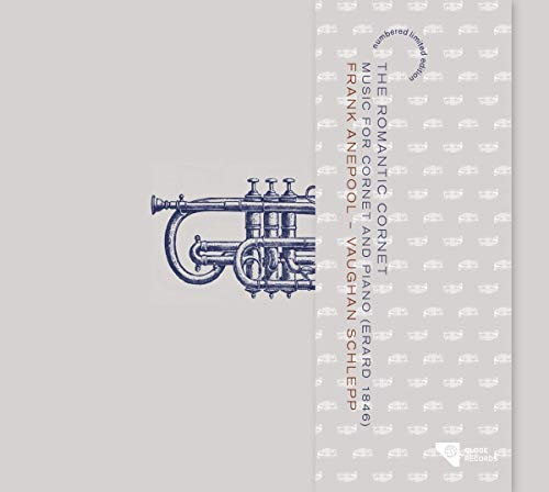 CD cover with blue cornet illustration on light gray background, featuring title and artist names.