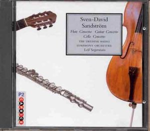 CD case cover featuring a flute, guitar, and cello on a white background.