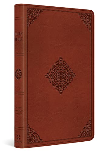 ESV Large Print Value Thinline Bible: English Standard Version, Tan, Value Thinline Bible, Trutone, Ornament Design