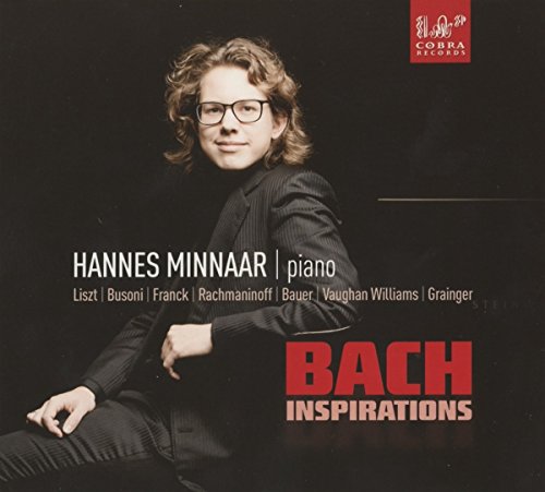 CD cover featuring a man in black, with "Bach Inspirations" in red text.