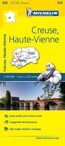 Creuse, Haute-Vienne - Michelin Local Map 325: Map (Michelin Local Maps, 325)