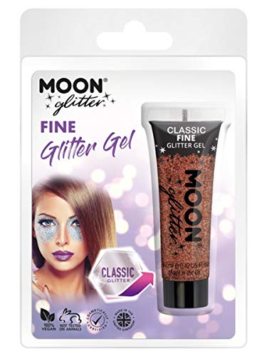 Smiffys Moon Glitter Classic Fine Glitter Gel, Copper