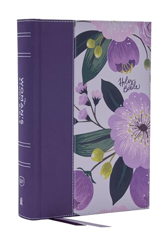KJV, The Woman's Study Bible, Cloth over Board, Purple Floral, Red Letter, Full-Color Edition, Comfort Print: Receiving God's Truth for Balance, Hope, and Transformation
