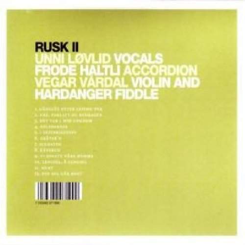 Yellow album cover with white text and a barcode at the bottom left.