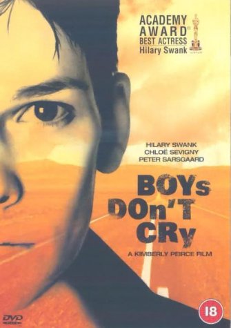 "Boys Don't Cry DVD cover featuring a close-up of a person's face."