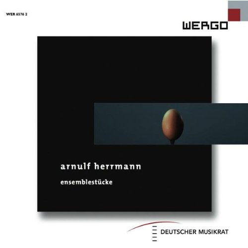 Black CD cover with white text and a small brown egg image.