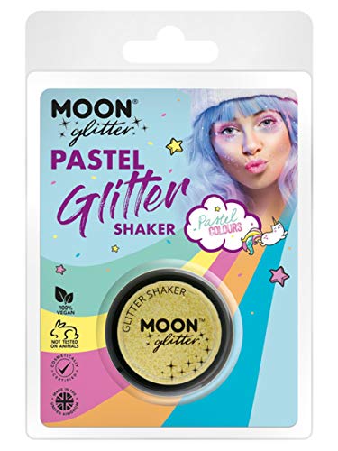Moon Glitter Pastel Glitter Shakers Lemon Yellow