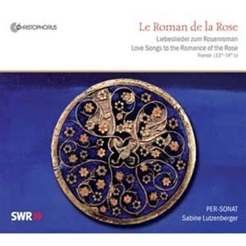 CD cover featuring a gold, floral-patterned circle on a blue background.