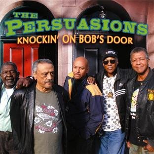 "Album cover featuring five men standing in front of arched doorways."