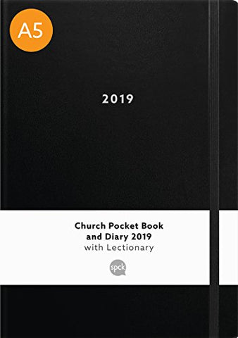 Church Pocket Book and Diary 2019: Black A5 Cased with Elastic