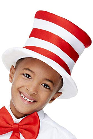 Smiffys 52511 Kids Stripy Hat, Unisex Children, Red, One Size