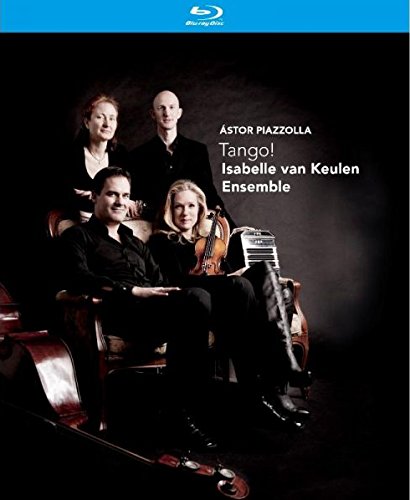 Blu-ray cover featuring four musicians with instruments against a dark background.