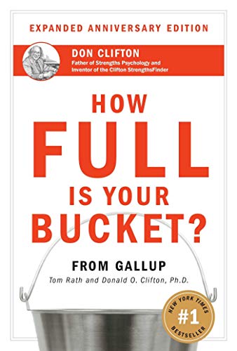 "Book cover with a silver bucket and red text 'How Full Is Your Bucket?'".