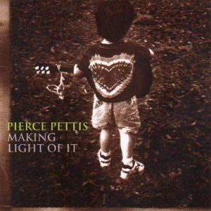 Album cover for "Making Light of It" by Pierce Pettis, featuring a child holding a ukulele.