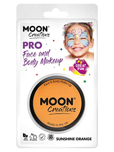 Moon Creations Pro Face Paint Cake Pot Orange