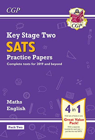 New KS2 Maths & English SATS Practice Papers: Pack 2 - for the 2022 tests (with free Online Extras) (CGP KS2 SATs Practice Papers)