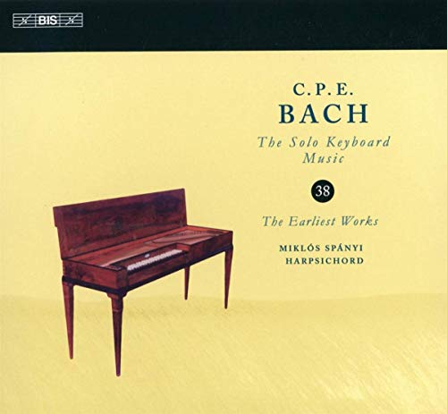Miklos Spanyi - Carl Philipp Emanuel Bach: The Solo Keyboard Music, Vol. 38 - The Earliest Works [CD]