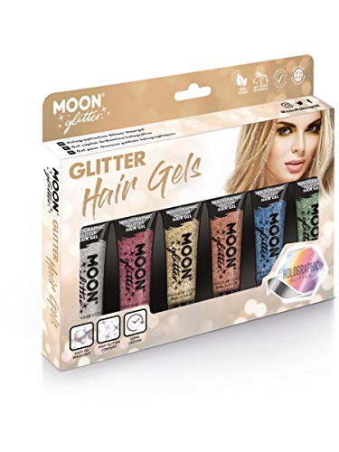 Moon Glitter Holographic Glitter Hair Gel Assorted