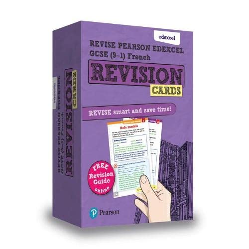 Pearson REVISE Edexcel GCSE (9-1) French Revision Cards: for home learning, 2022 and 2023 assessments and exams (Revise Edexcel GCSE Modern Languages 16)
