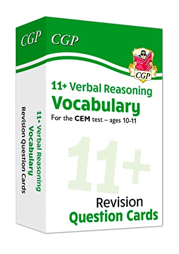 New 11+ CEM Revision Question Cards: Verbal Reasoning Vocabulary - Ages 10-11: superb revision for the 2022 tests (CGP 11+ CEM)