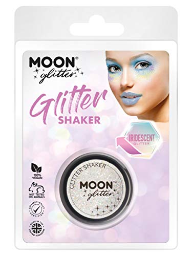 Moon Glitter Iridescent Glitter Shakers White