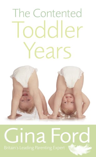 Book cover with two toddlers in diapers doing handstands, white background, green title and author name.