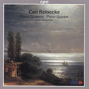 "CD cover featuring a serene seascape painting with cloudy sky and 'Carl Reinecke' text."