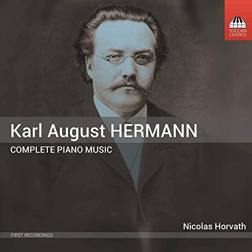 CD cover with portrait of Karl August Hermann and Nicolas Horvath's name.