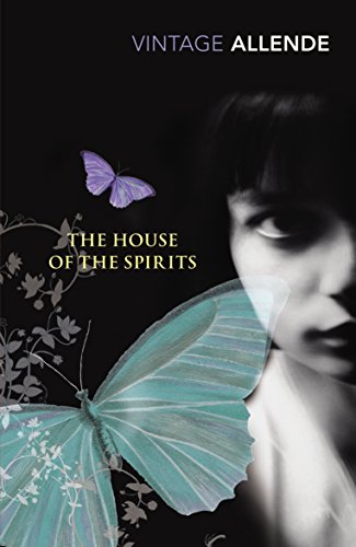Book cover with a woman's face, butterflies, and flowers on a black background.